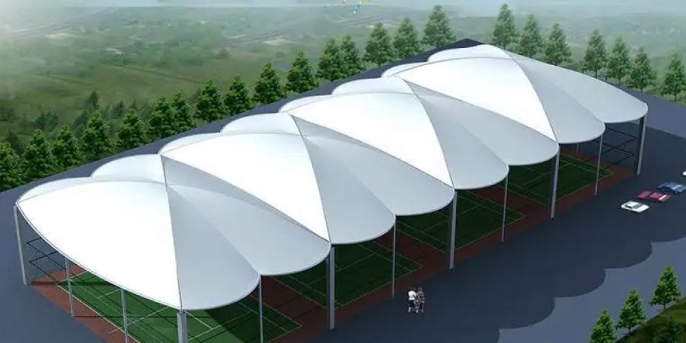 PVDF cable-membrane structure: An innovative architectural solution