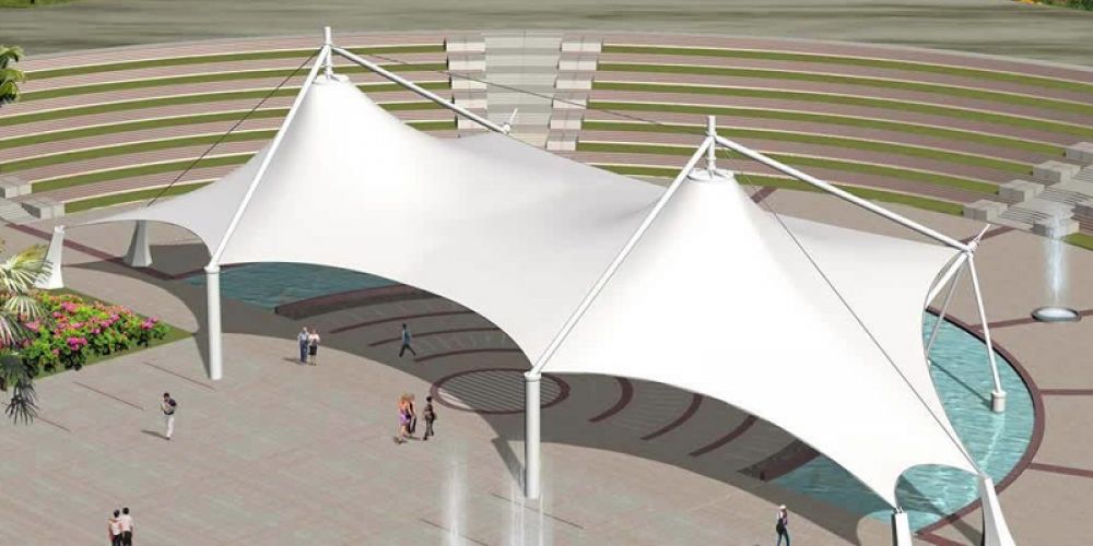 The application scenarios of PTFE and PVC tensioned membranes are distinguished