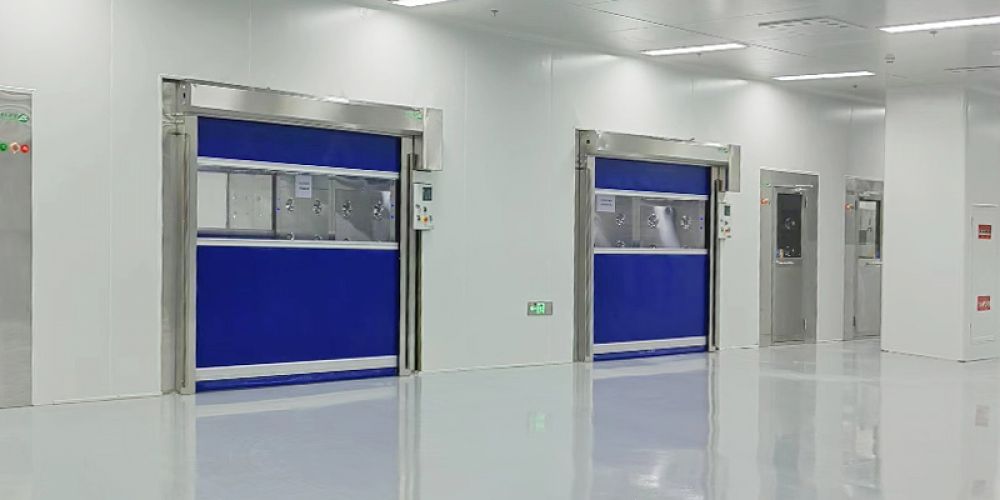 The production process of PVC fast rolling shutter door