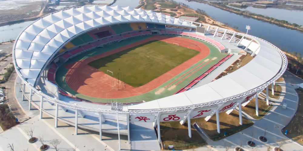 The heat sealing process of membrane fabric in membrane buildings