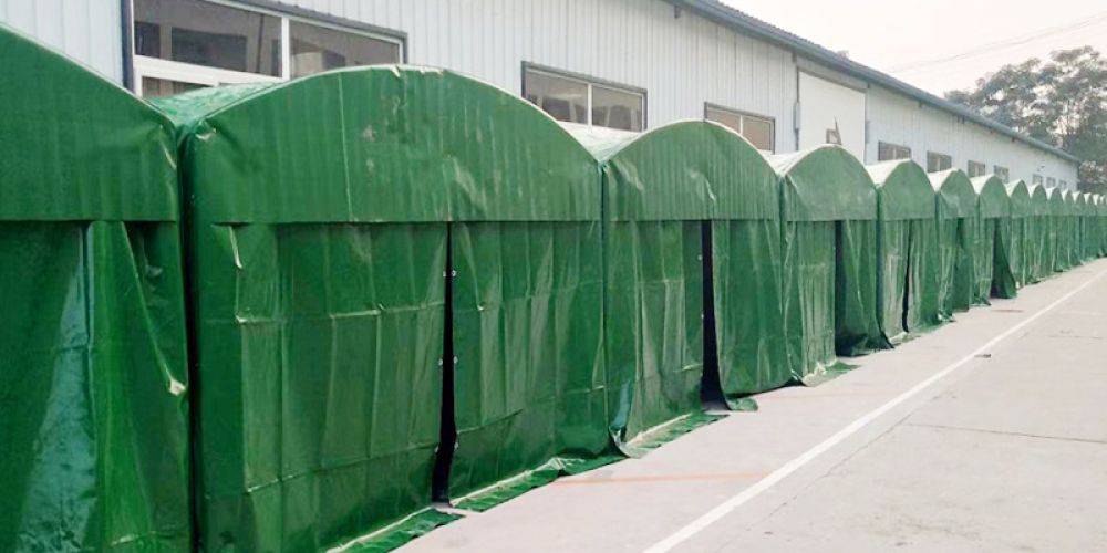 Tent fabric heat sealing technology