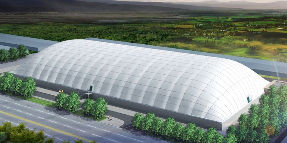 The application of PTFE tensioned membrane in the construction field